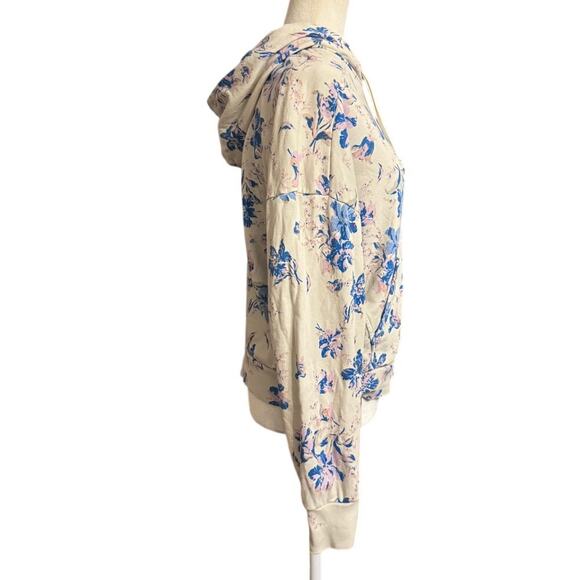 Rag & Bone Floral Hoodie Sweatshirt | Organic Cotton | Size S - Picture 3 of 6
